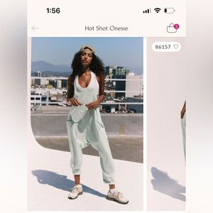 FP Movement by Free People Mint Green Jumpsuit